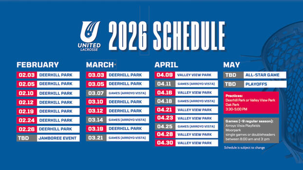 2026 United Lax Schedule